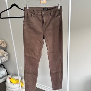 Buffalo David Bitton Brown Skinny Pants for Casual Wear
